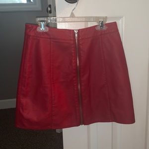 Leather skirt